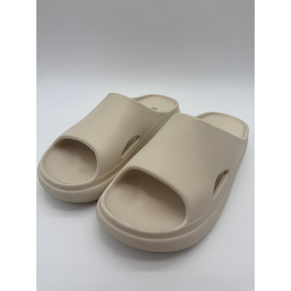 32 Degrees Cool Womens Cushion Slides Beige Foam Platform Sandals Size M 7.5-8.5